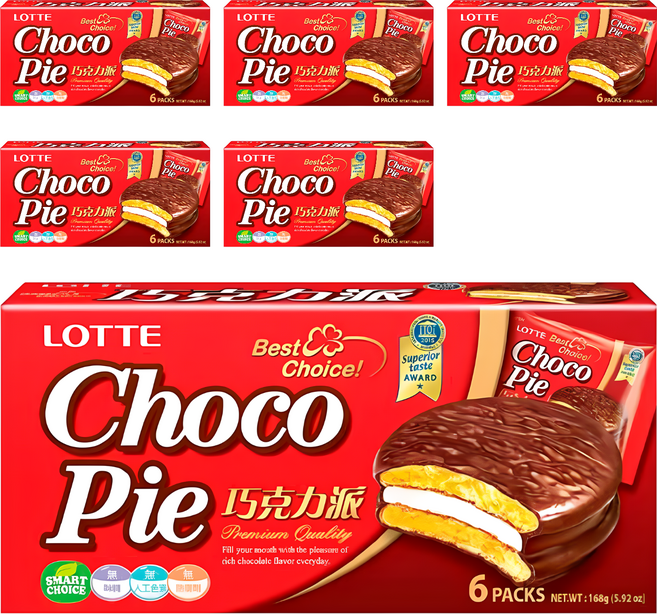 LOTTE 樂天 巧克力派 6顆
