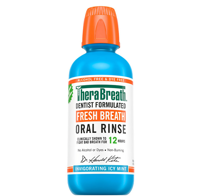 TheraBreath 漱口水 冰涼薄荷 保持口腔清新長達12小時, 473ml, 1瓶