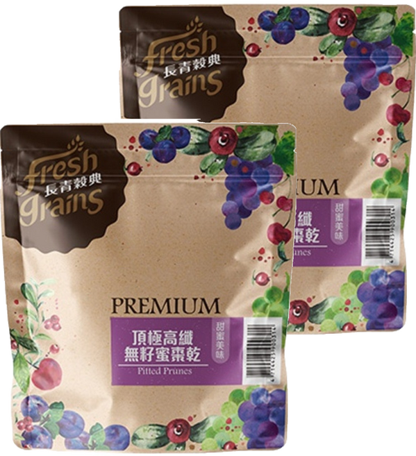 fresh grains 長青穀典 頂極高纖無籽蜜棗乾 無脂肪零膽固醇 富含膳食纖維 特選無榨汁果實 飽滿多汁, 250g, 2包