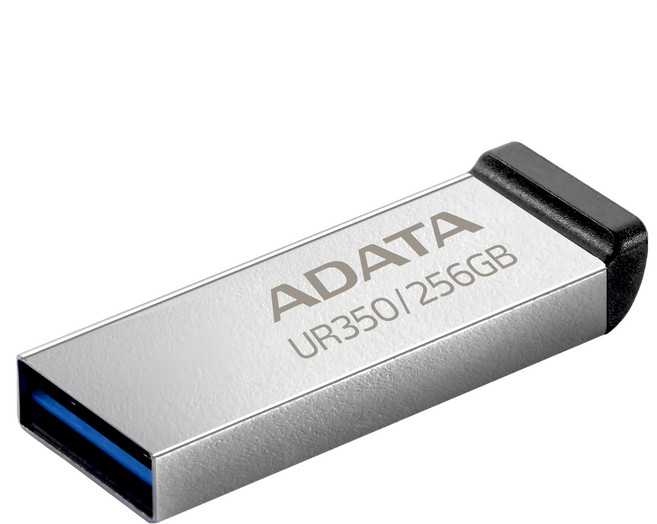 ADATA 威剛 USB3.2 隨身碟 銀黑色 UR350 256GB 高速傳輸 防水防塵, 1個