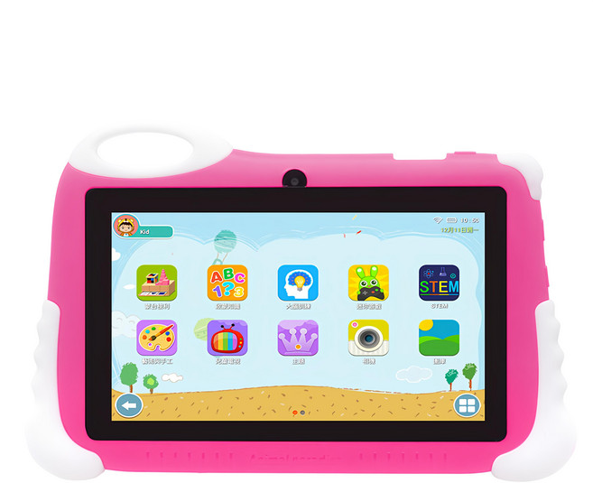 KT600Pro-CH2 4G兒童平板電腦 7.0吋HD螢幕 Android 13系統, 128GB, 粉色, Wi-Fi