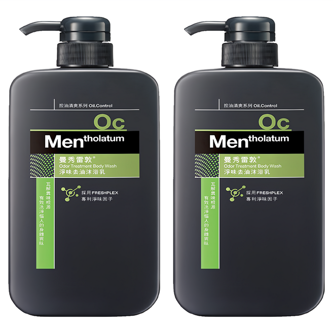 MENTHOLATUM 曼秀雷敦 淨味去油沐浴乳 雅緻麝香調, 650ml, 2瓶