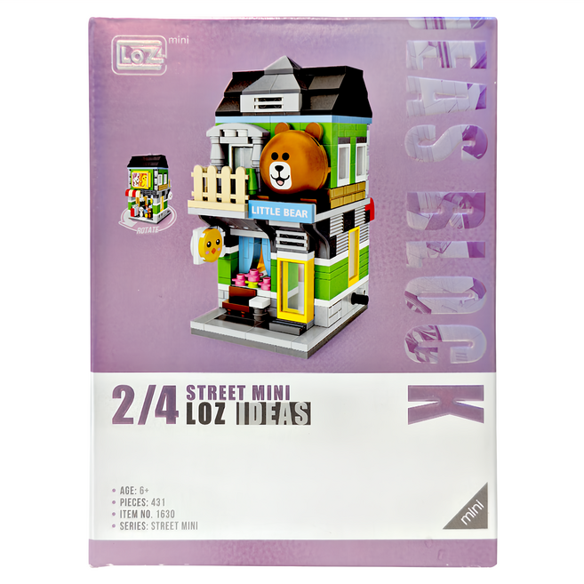 LoZ 積木玩具, 熊大商店, 1盒