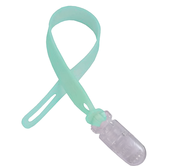 ange 多用途矽膠安全鍊夾 尺寸: 26.5x1.5x0.3cm 重量: 10g, 顏色隨機, 1個