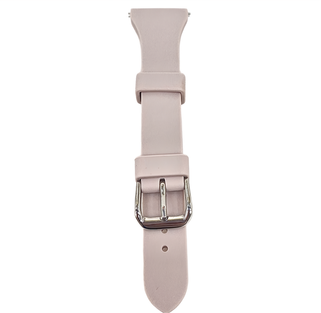 Apollo Life 阿波羅 小蠻腰快拆式矽膠錶帶 適用於Apollo阿波羅手錶(22mm)及華為、華米等, 流沙粉, 1個