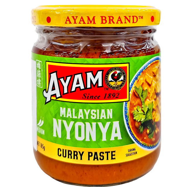 AYAM 雄雞標 娘惹咖哩醬, 185g, 1罐