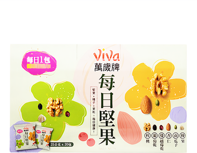 ViVa 萬歲牌 每日堅果禮盒 500g, 1盒