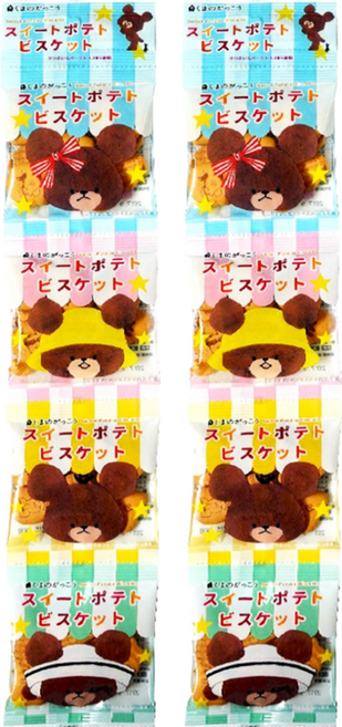hokka 北陸製菓 小熊學校造型四連餅 原味, 60g, 2組