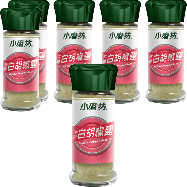 小磨坊 辛香白胡椒鹽, 40g, 6瓶