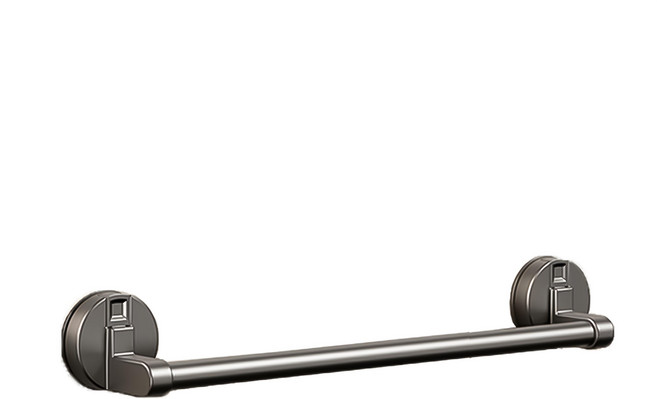 小麥購物 吸盤浴室毛巾架 單桿 L139, 鎢鋼灰, 1個