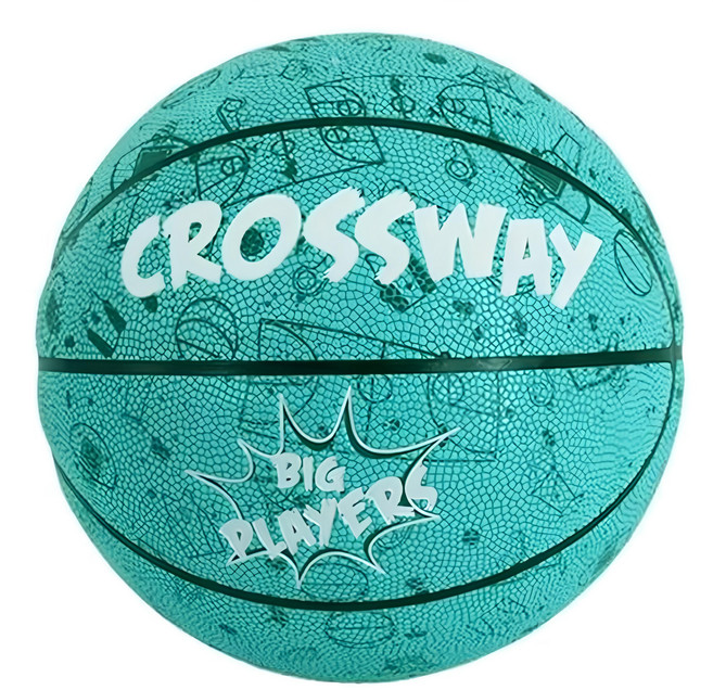 CrossWay 籃球 標準7號球 湖綠色, CRBA703, 1顆
