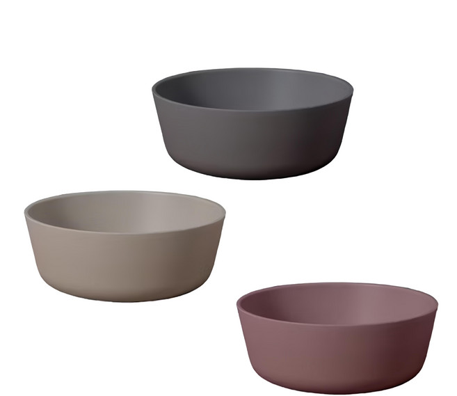 cink 餐碗3入組 13.5 x 5cm, 米/紫/灰, 1組