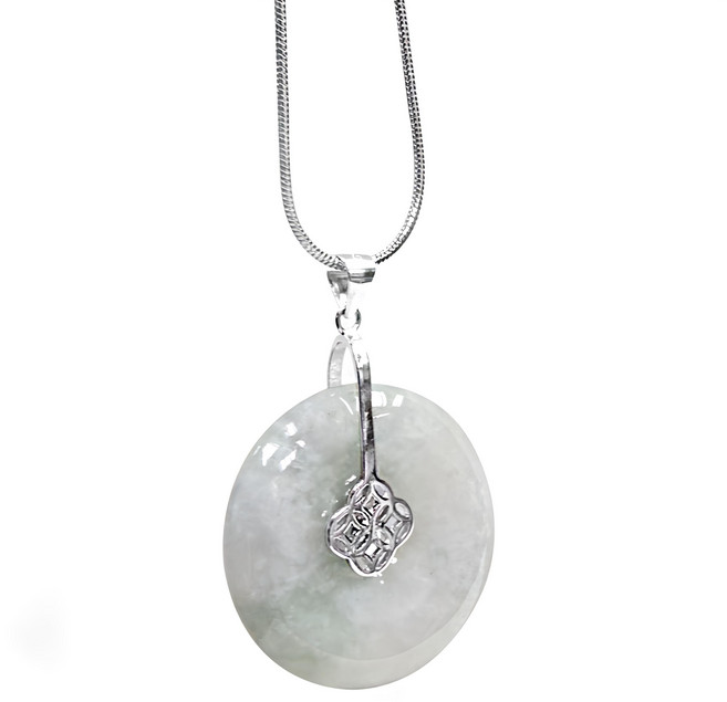 冰地翡翠平安扣墜