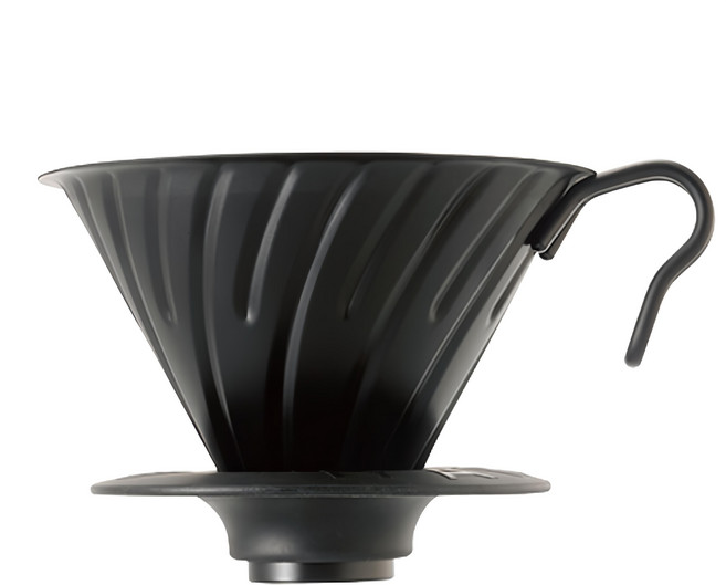 HARIO 好璃奧 V60霧黑金屬濾杯, 1個, 金屬濾杯