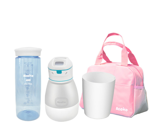 AcoMo PS III 第三代90秒紫外線專業殺菌器粉旅3件組, 藍色, PS3-B