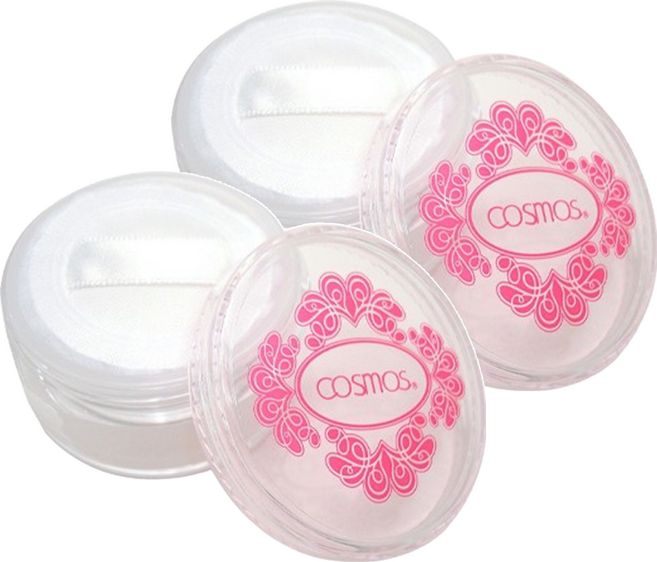 台灣 COSMOS 攜帶式蜜粉盒 30g, 白色, 2個