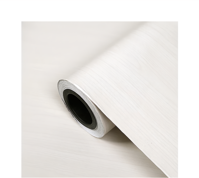 WA. WALL ART 防水自黏壁紙, 仿真木紋 白楓木