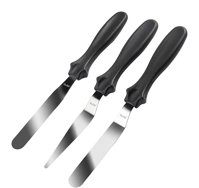 ibili 經典刮平刀3件組, 直柄刮平刀 + 曲柄刮平刀 + 三角曲柄刮平刀, 1組