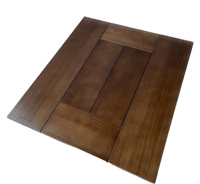 JIA GUANN 拼接木桌板, 深木色