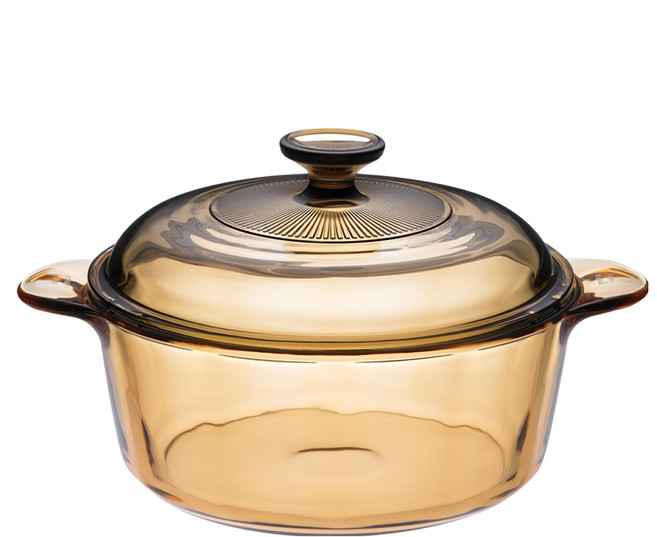 Corelle Brands 康寧餐具 Visions 晶彩透明鍋 2.25L, 20cm, 黃色, 1個