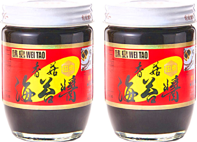 味島 香菇海苔醬 純素, 190g, 2罐