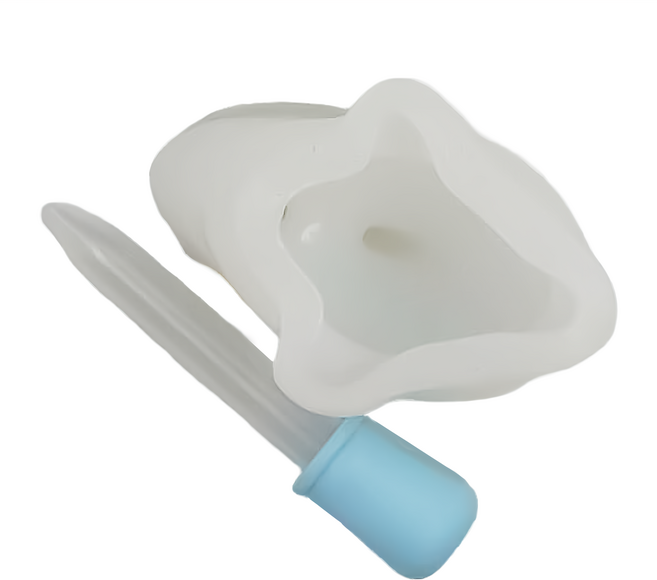 TRIARROW 三箭牌 3D可愛造型矽膠模 2064, 海豚 藍色 + 透明色, 1個