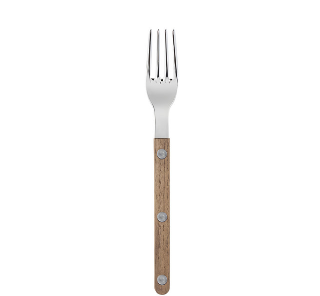 SABRE PARIS BISTROT 復古酒館鈕扣亮面系列 蛋糕點心叉 16cm, 柚木, 1支