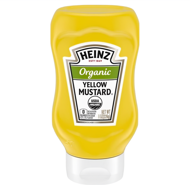 HEINZ 亨氏 有機黃芥末醬, 226g, 1瓶