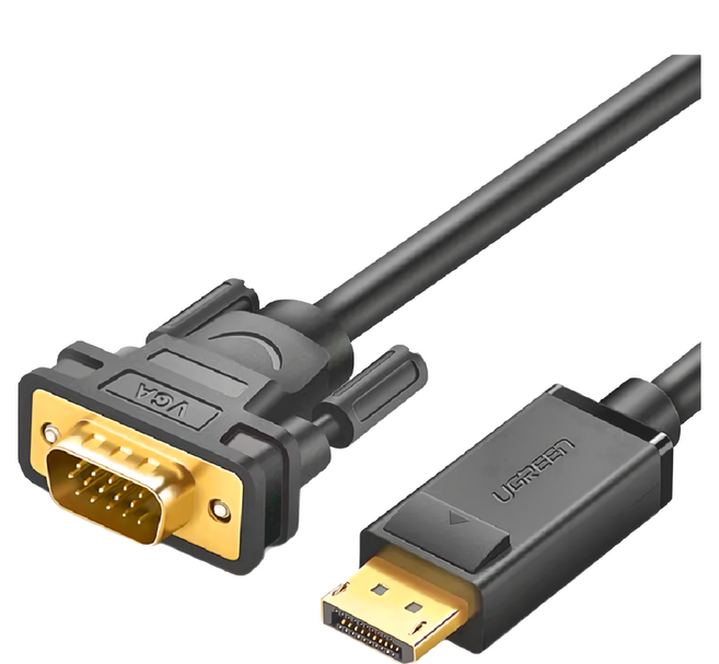 UGREEN 綠聯 DP轉VGA傳輸線 DP105, 1條, 1.5m