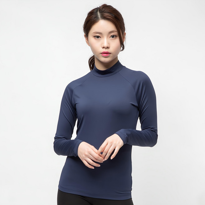 CARET 女款 涼感小立領長袖上衣 快乾 防紫外線