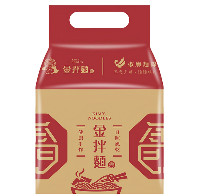 金拌麵 特製椒麻麵線 手工日曬風乾, 440g, 1袋