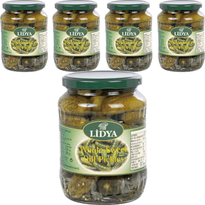 LIDYA 莉迪亞 時蘿醋酸黃瓜, 370g, 5罐