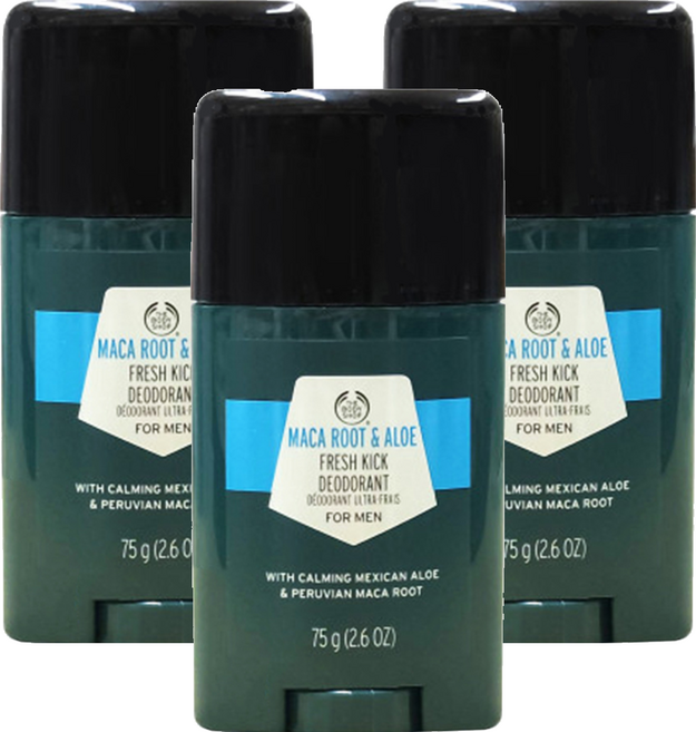 THE BODY SHOP 美體小舖 瑪卡根清爽體香膏, 75g, 3瓶