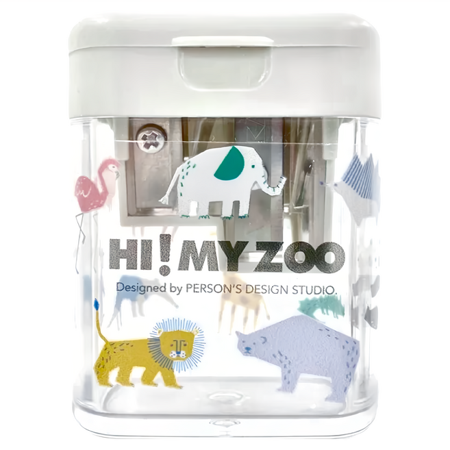 KUTSUWA Hi My zoo 小型削鉛筆機 動物設計, 1個, 多色