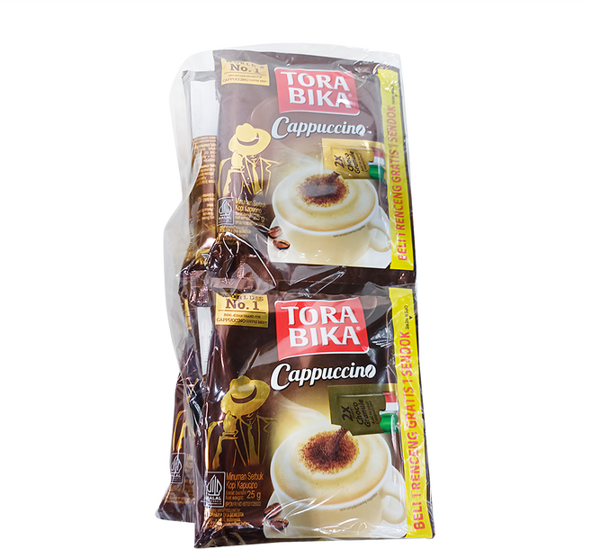 TORABIKA 三合一即溶咖啡粉 卡布奇諾風味, 25g, 10包, 12組