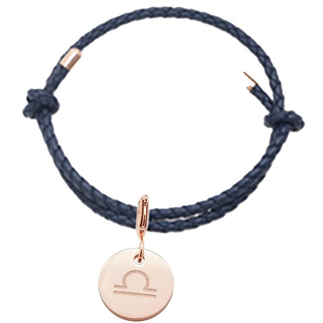 RADIANT STAR 璀璨之星 自訂 占星物語 可換墜飾星座符號可調式真皮編織手環 VRS148-159