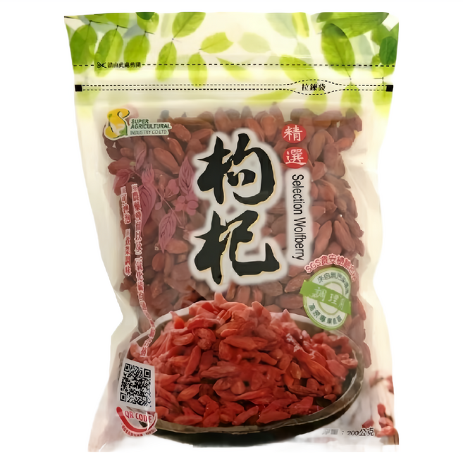超賀 精選枸杞 調理用, 200g, 1包