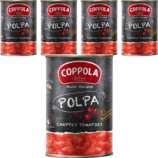 COPPOLA 柯波拉 切丁番茄, 2.5kg, 5罐