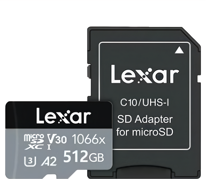 Lexar 雷克沙 Silver Plus MicroSDXC 記憶卡 U3 V30 A2 205MB/s, 512GB, 1個