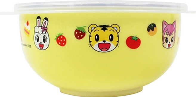 不銹鋼雙耳隔熱餐碗 巧虎, 黃色, 1個