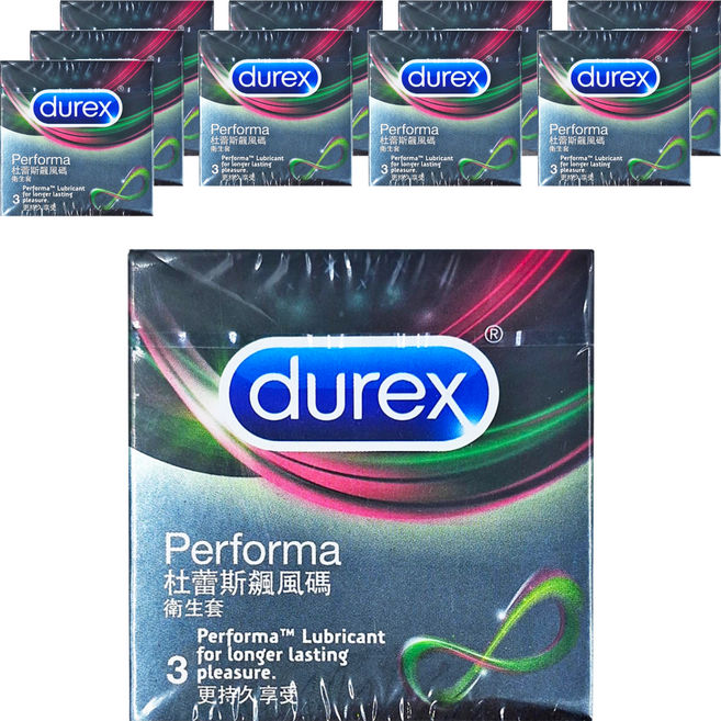 durex 杜蕾斯 飆風碼保險套, 3個, 10盒