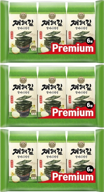 SUNI COOK 順伊奶奶 海苔 洋蔥口味 6包, 30g, 3袋