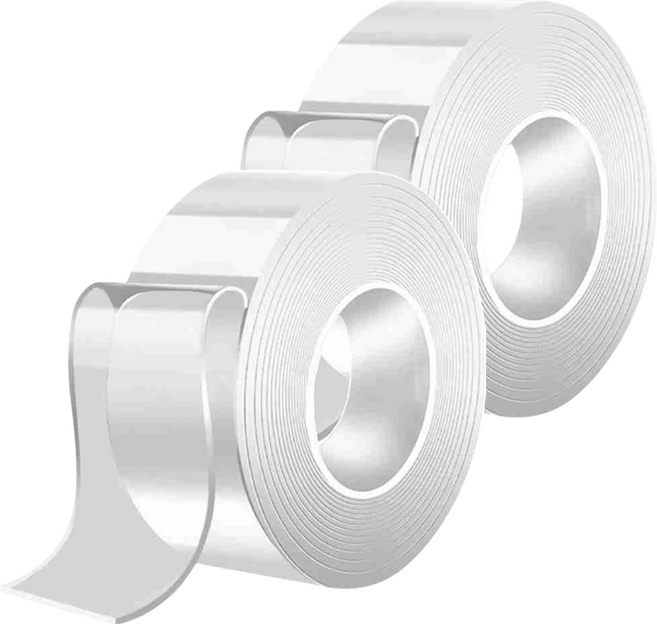 SE 向日葵 奈米無痕膠帶專家 2mm x 30mm x 3M, 透明色, 2個