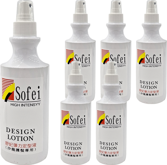 SOFEI 舒妃 彈力定型液 沙龍護髮專用, 6瓶, 280ml