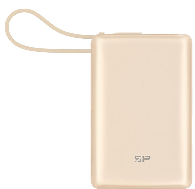 Silicon Power 廣穎電通 Power Bank行動電源 10000mAh, CP10, 香檳金
