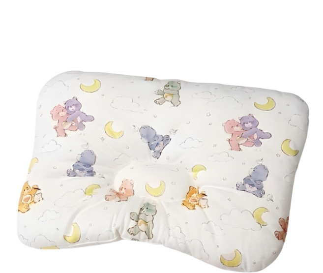 Care Bears 專櫃級高品質優質寵物兒童棉質睡枕午睡枕頭親膚棉質, 彩虹熊 白色