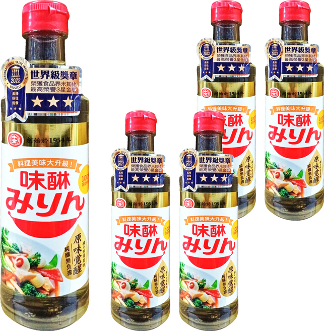 十全 味醂調味料, 300ml, 5瓶