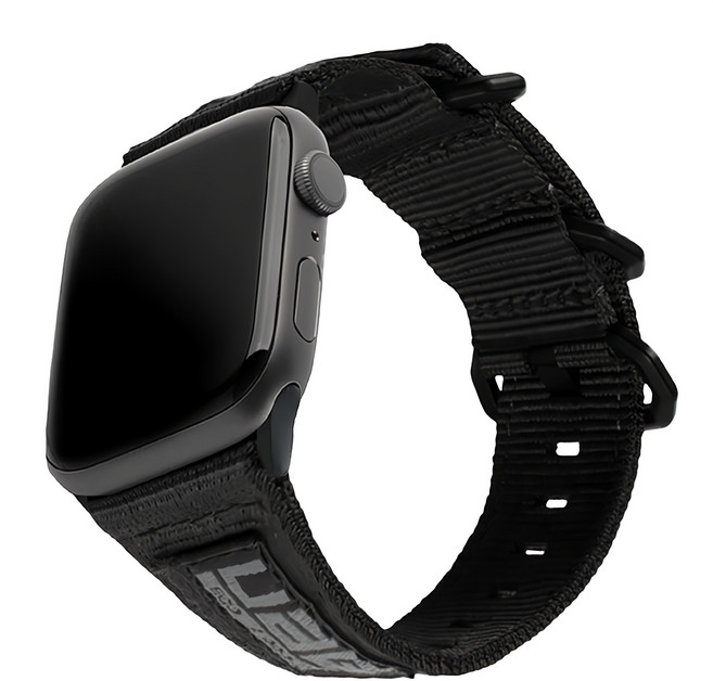 UAG Apple Watch Nato 尼龍錶帶 42/44/45/49mm, 極黑色, 1個