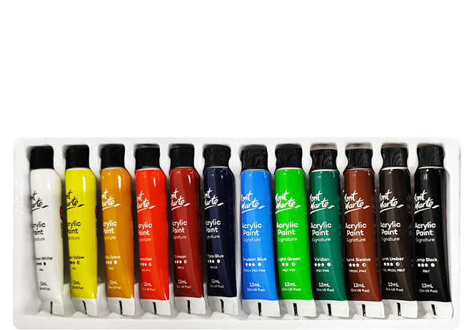 Mont Marte 蒙瑪特 壓克力顏料 12色 12ml