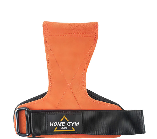 HOME GYM CLUB 居家健身 健身拉力牛皮手套, 棕色, FC001